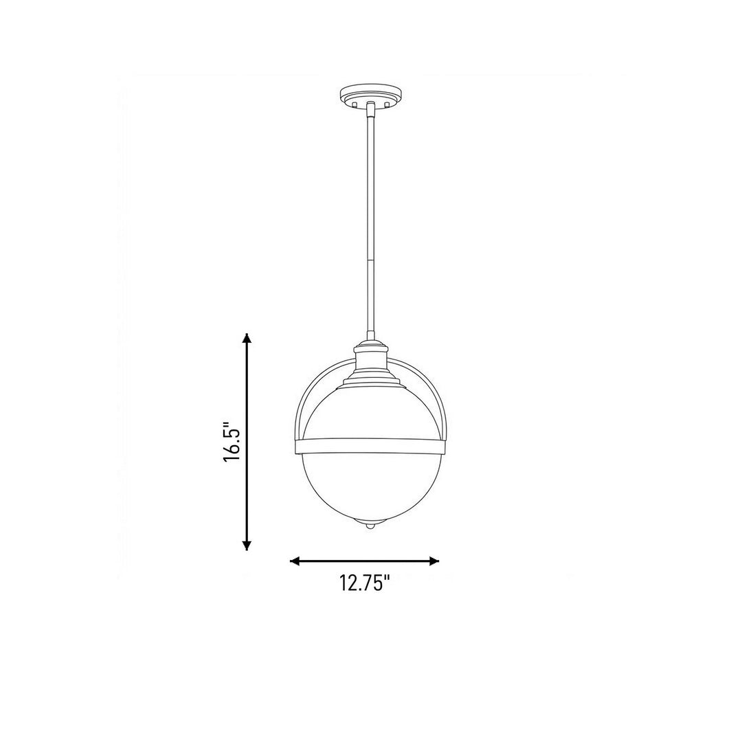 Savoy House - 7-3102-1-322 - One Light Pendant - Westbourne - Warm Brass