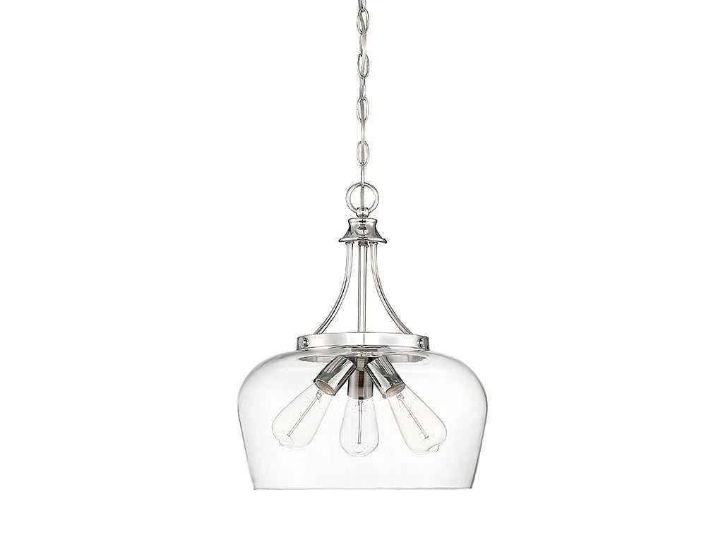 Savoy House - 7-4034-3-11 - Three Light Pendant - Octave - Polished Chrome