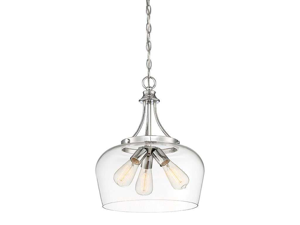 Savoy House - 7-4034-3-11 - Three Light Pendant - Octave - Polished Chrome