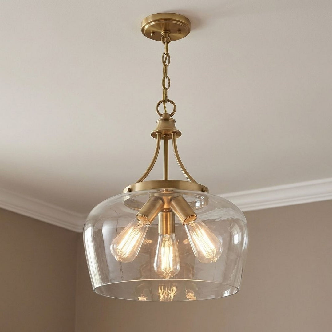 Savoy House - 7-4034-3-322 - Three Light Pendant - Octave - Warm Brass