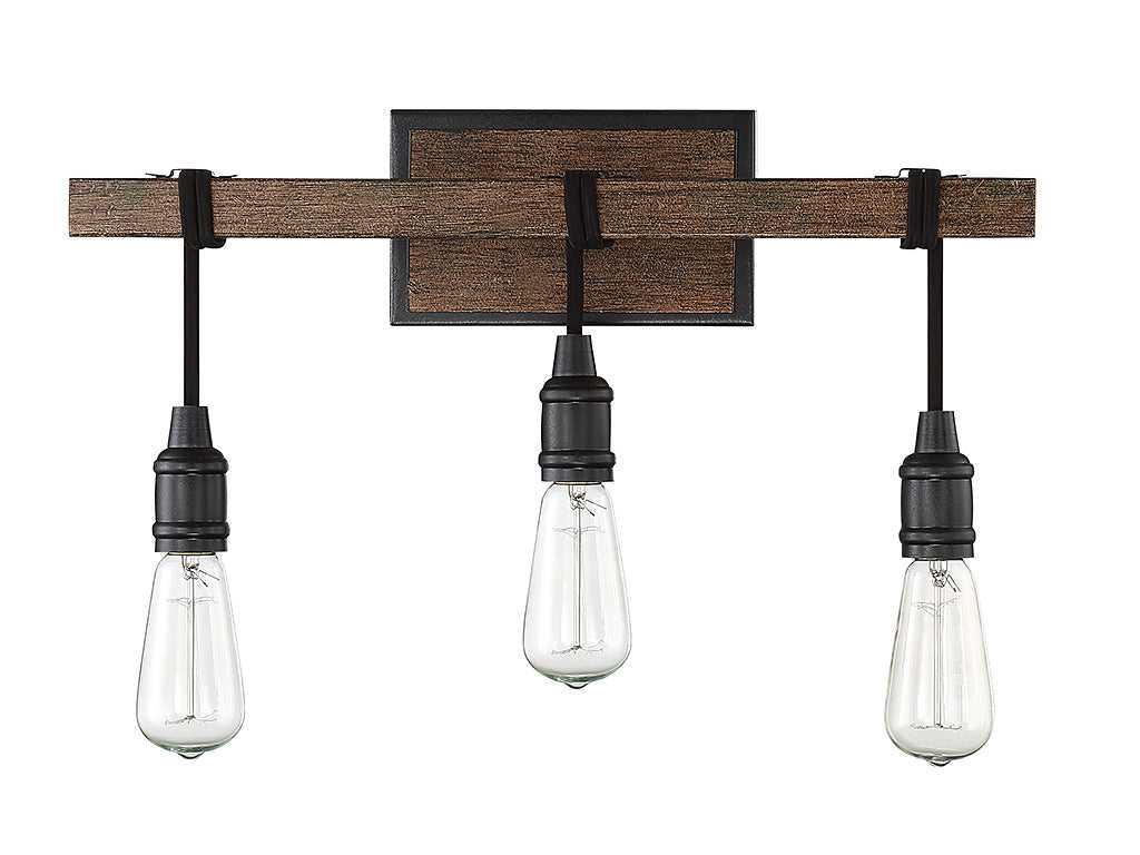 Burgess Three Light Bath Bar in Durango Savoy House