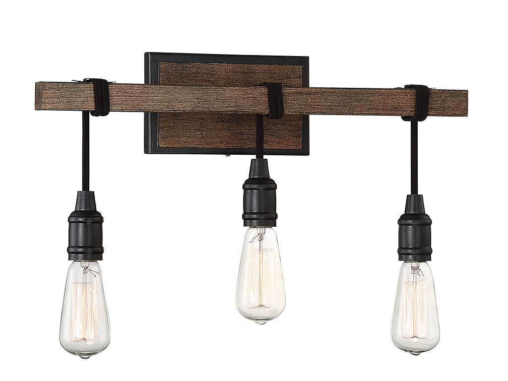 Burgess Three Light Bath Bar in Durango Savoy House