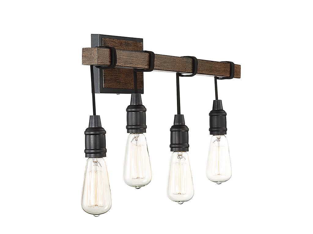 Burgess Four Light Bath Bar in Durango Savoy House