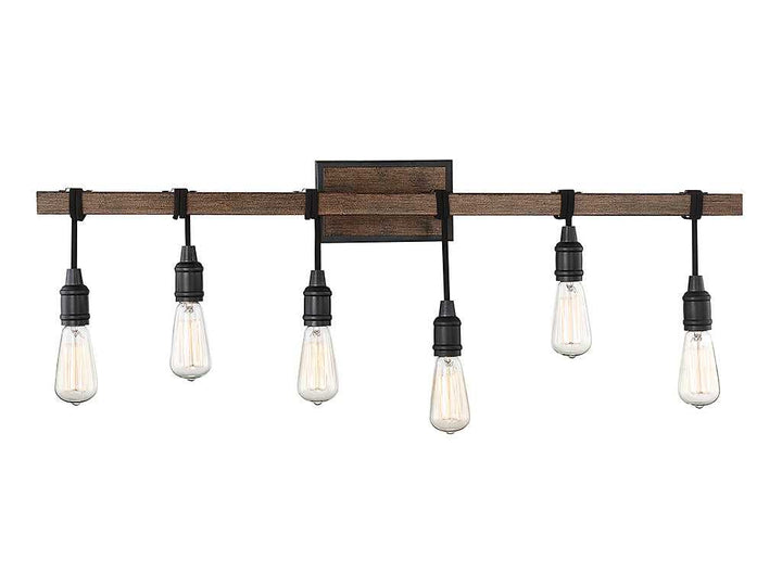 Burgess Six Light Bath Bar in Durango Savoy House