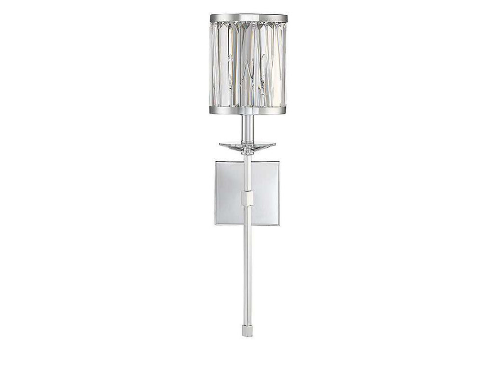 Ashbourne One Light Wall Sconce in Polished Chrome Savoy House