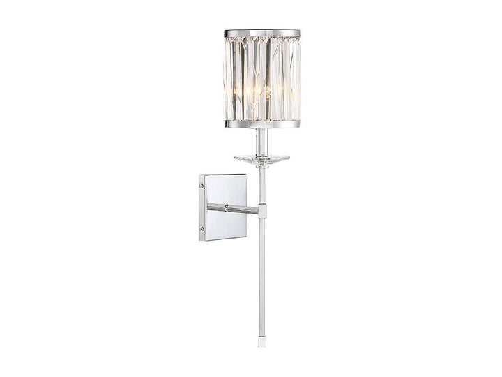 Ashbourne One Light Wall Sconce in Polished Chrome Savoy House