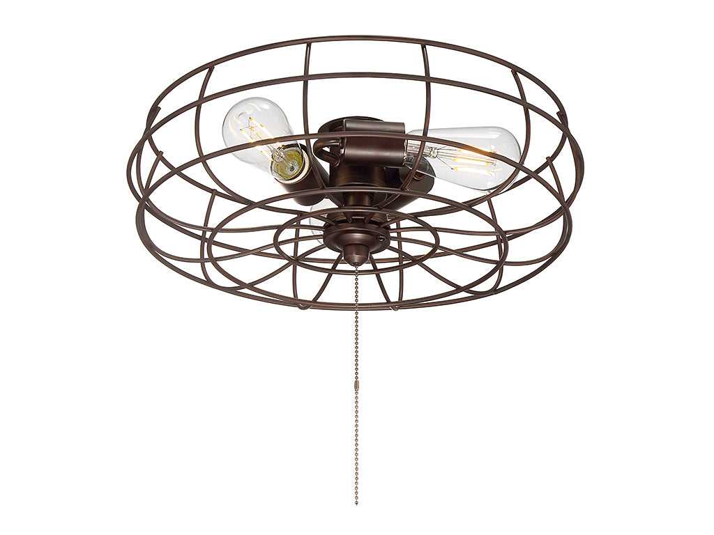 Meridian - M2028ORB - Three Light Fan Light Kit - Ratcliffe - Oil Rubbed Bronze