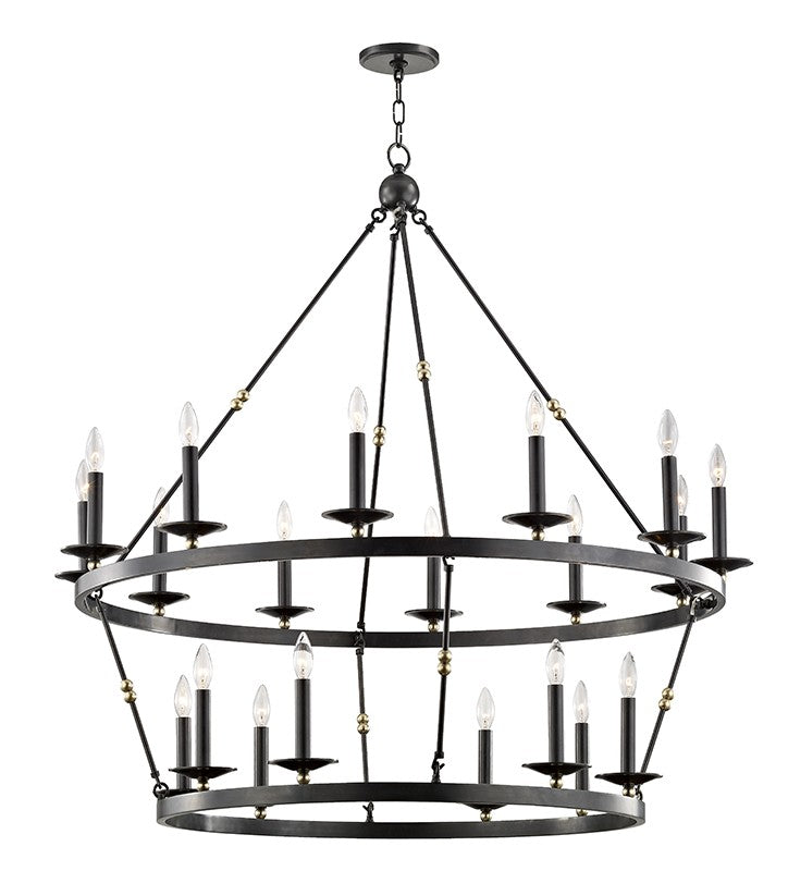 Allendale 20 Light Chandelier in Aged Old Bronze - available from The Lighting Shoppe, trusted by Canadian homeowners