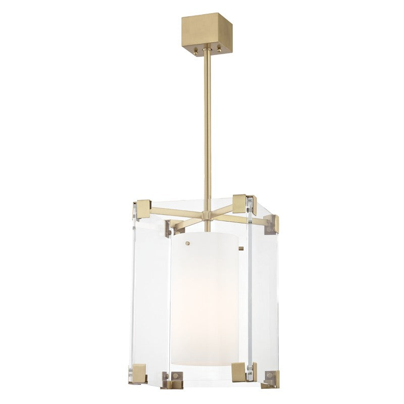Hudson Valley Canada - 4125-AGB - One Light Pendant - Achilles - Aged Brass