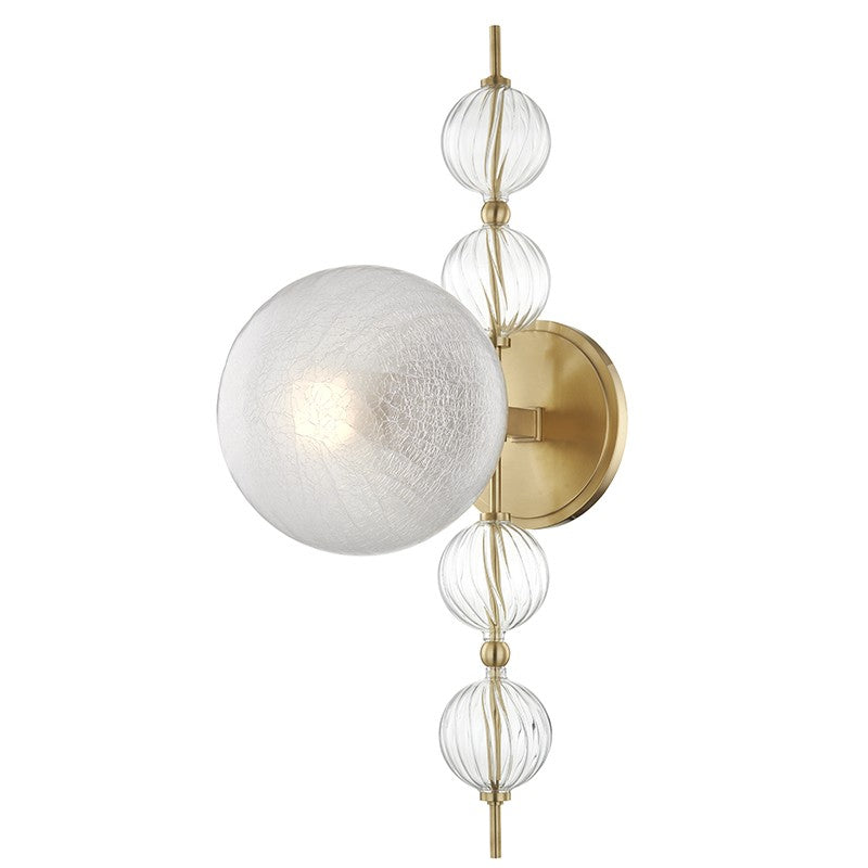 Hudson Valley Canada - 6400-AGB - One Light Wall Sconce - Calypso - Aged Brass
