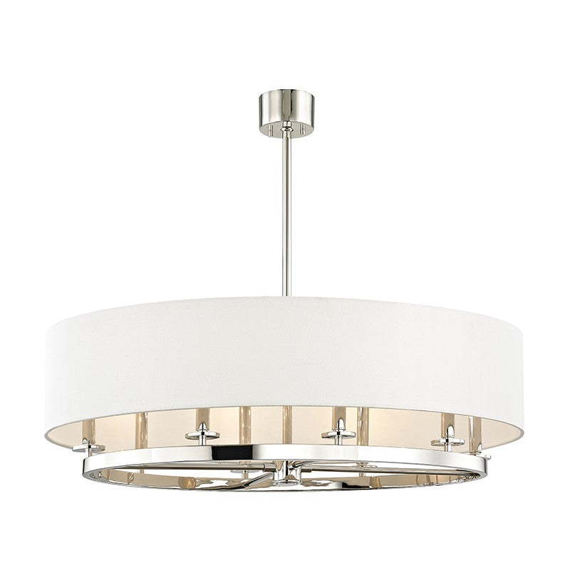 Durham Eight Light Island Pendant in Polished Nickel - available from The Lighting Shoppe, trusted by Canadian homeowners