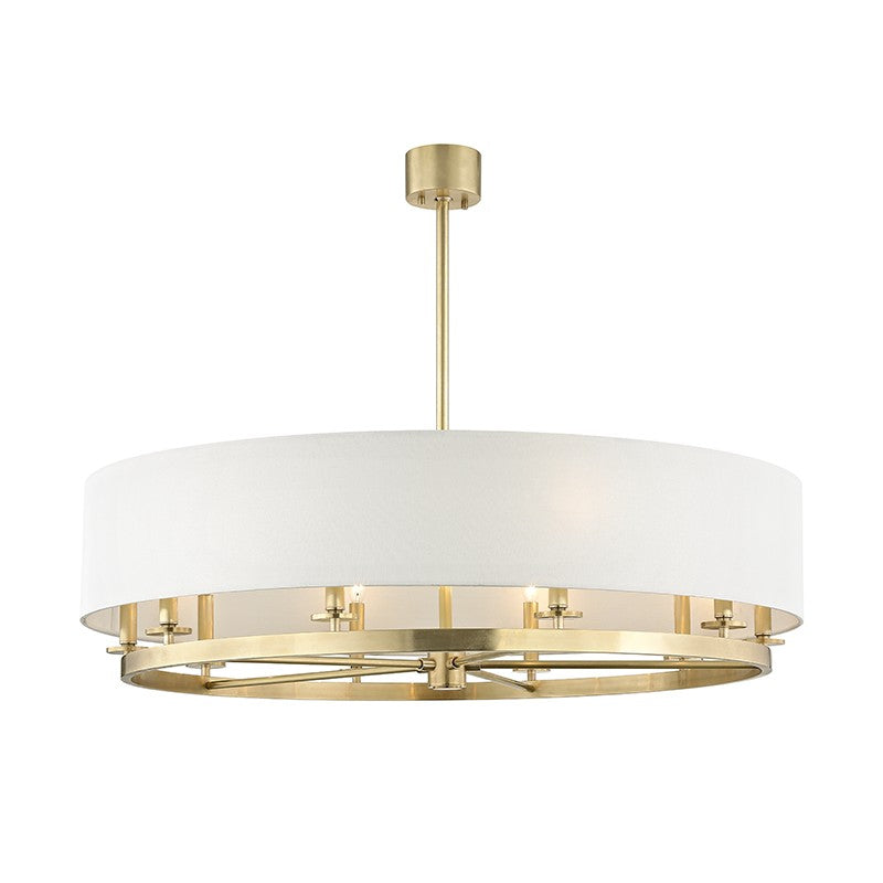 Durham Ten Light Island Pendant in Aged Brass - available from The Lighting Shoppe, trusted by Canadian homeowners