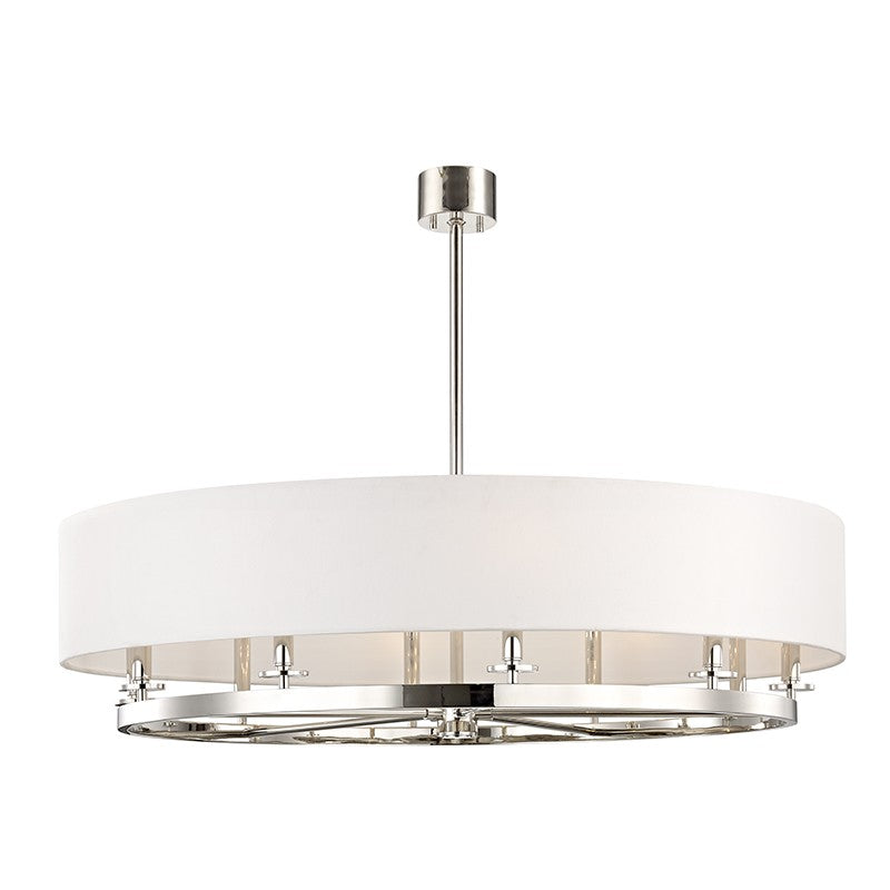 Durham Ten Light Island Pendant in Polished Nickel - available from The Lighting Shoppe, trusted by Canadian homeowners
