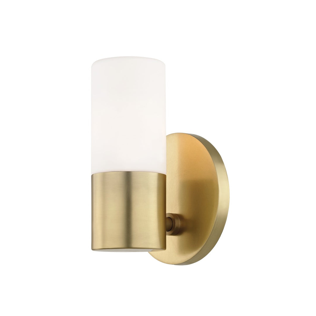 Lola LED Wall Sconce in Aged Brass - available from The Lighting Shoppe, trusted by Canadian homeowners