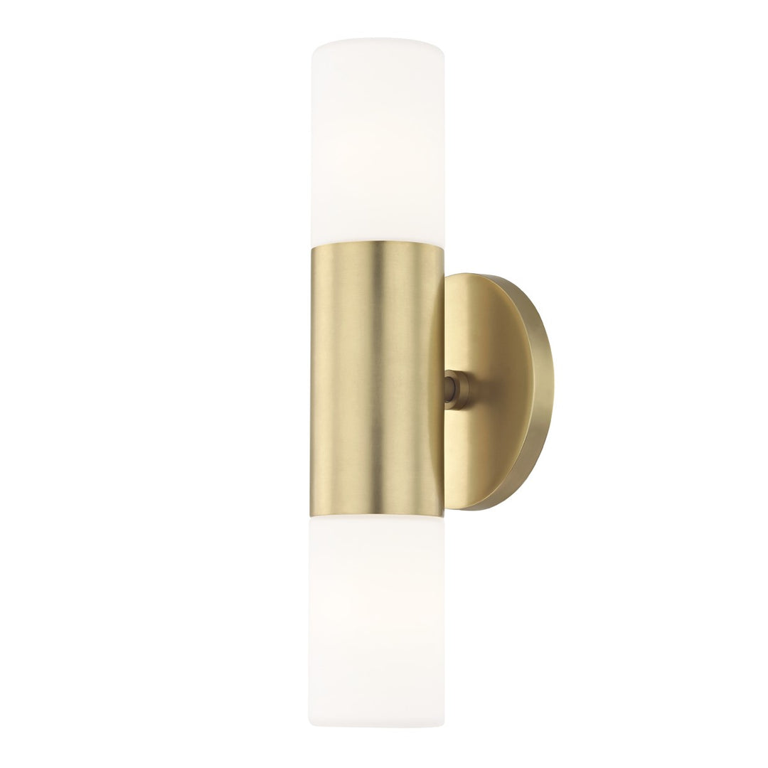 Lola LED Wall Sconce in Aged Brass - available from The Lighting Shoppe, trusted by Canadian homeowners