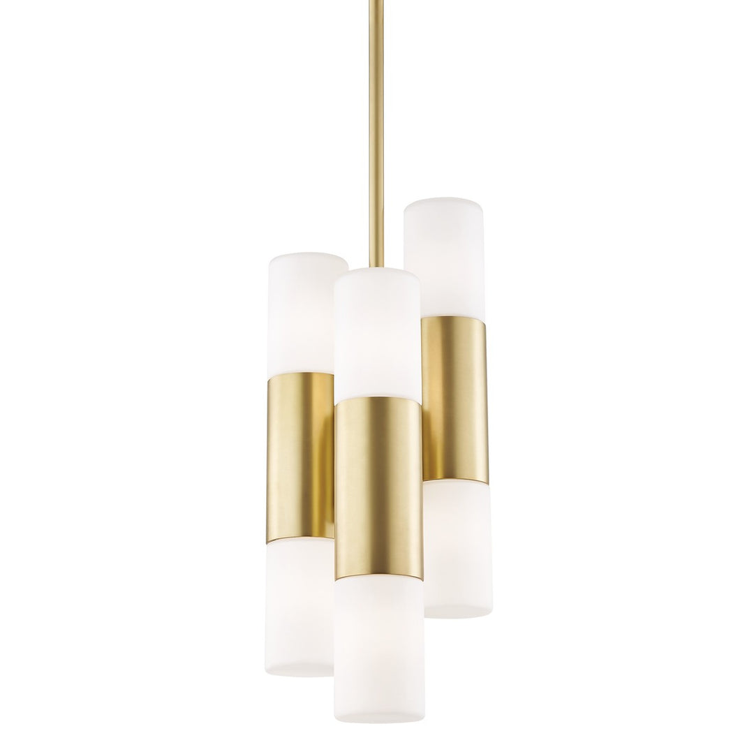 Lola LED Pendant in Aged Brass - available from The Lighting Shoppe, trusted by Canadian homeowners