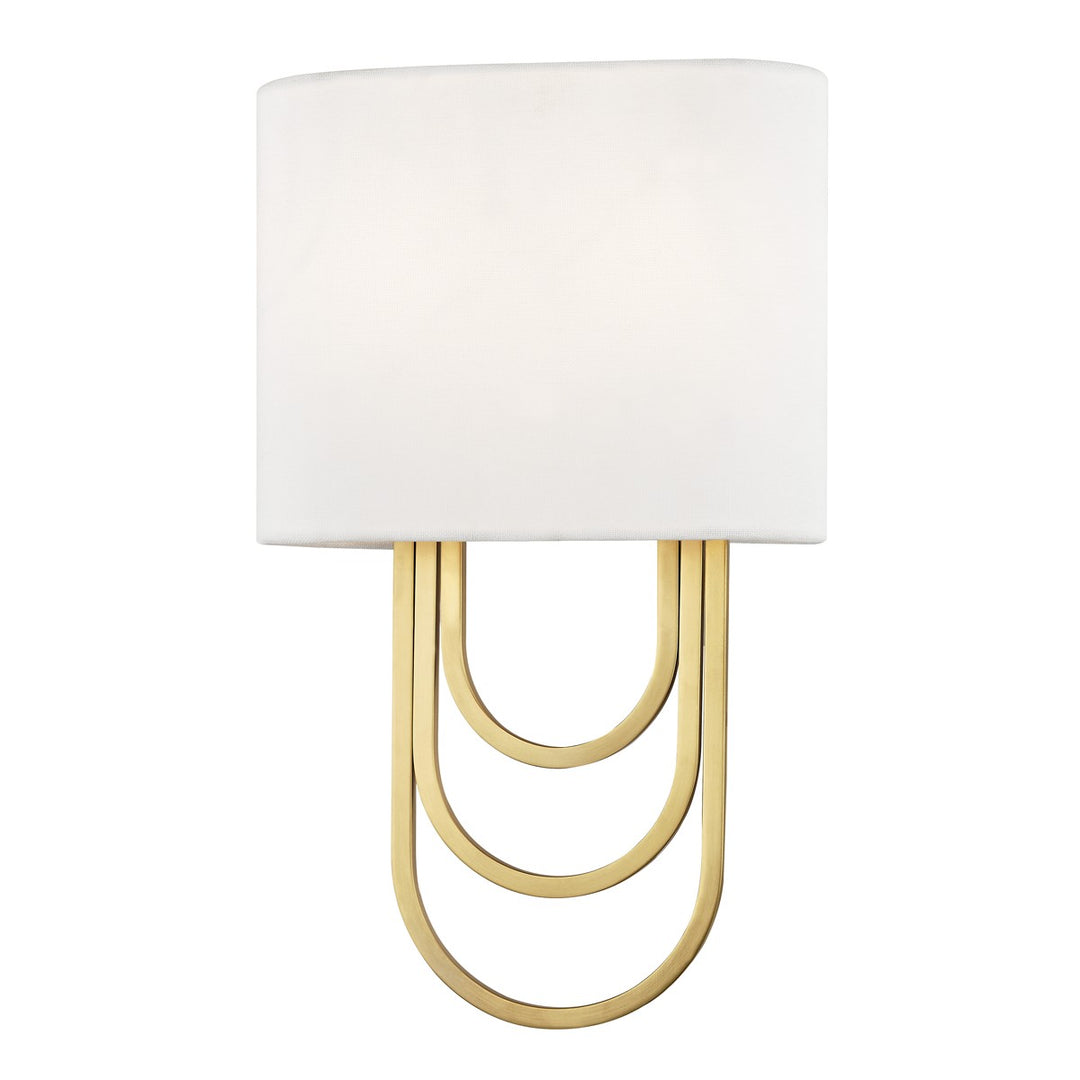 Farah Two Light Wall Sconce in Aged Brass - available from The Lighting Shoppe, trusted by Canadian homeowners