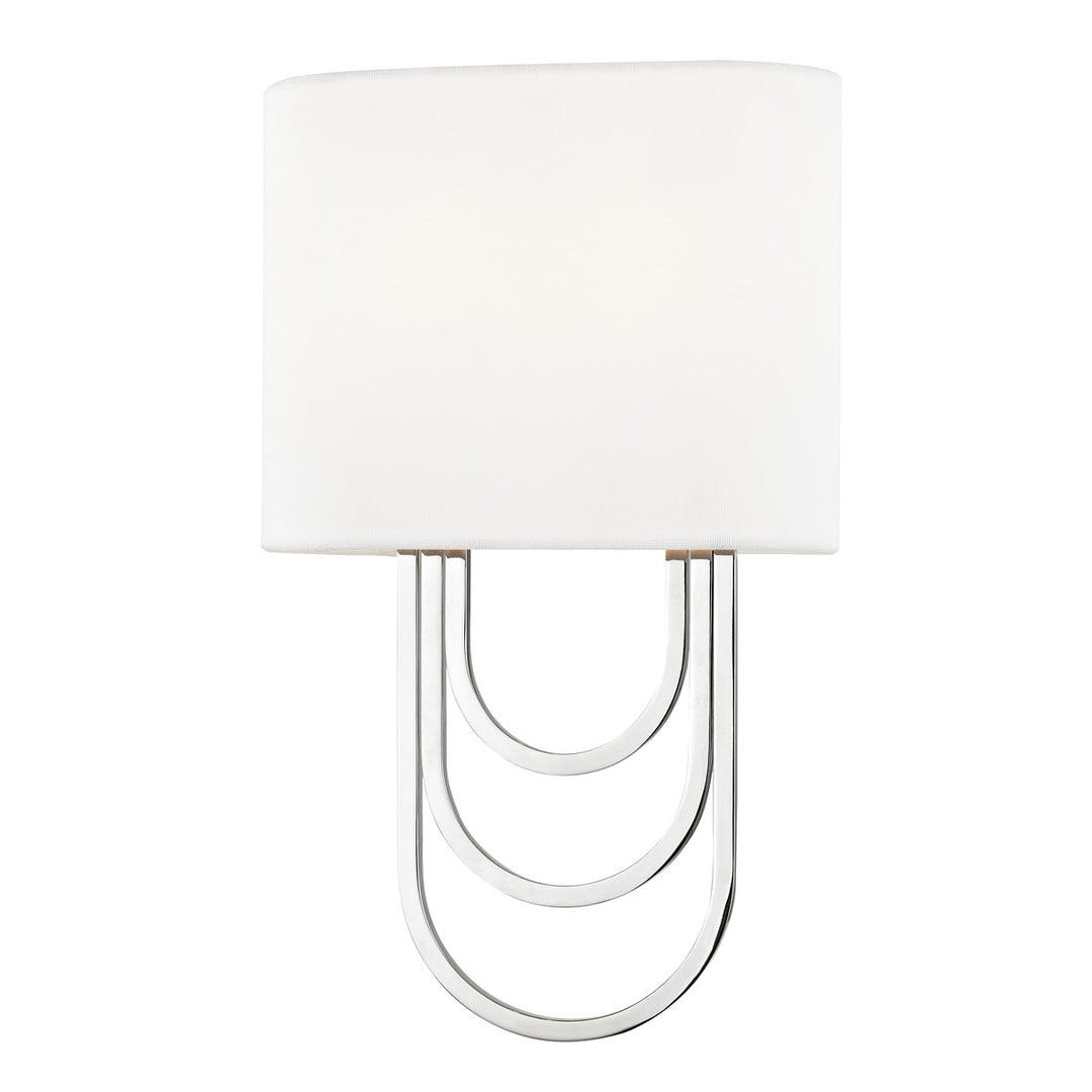 Farah Two Light Wall Sconce in Polished Nickel - available from The Lighting Shoppe, trusted by Canadian homeowners