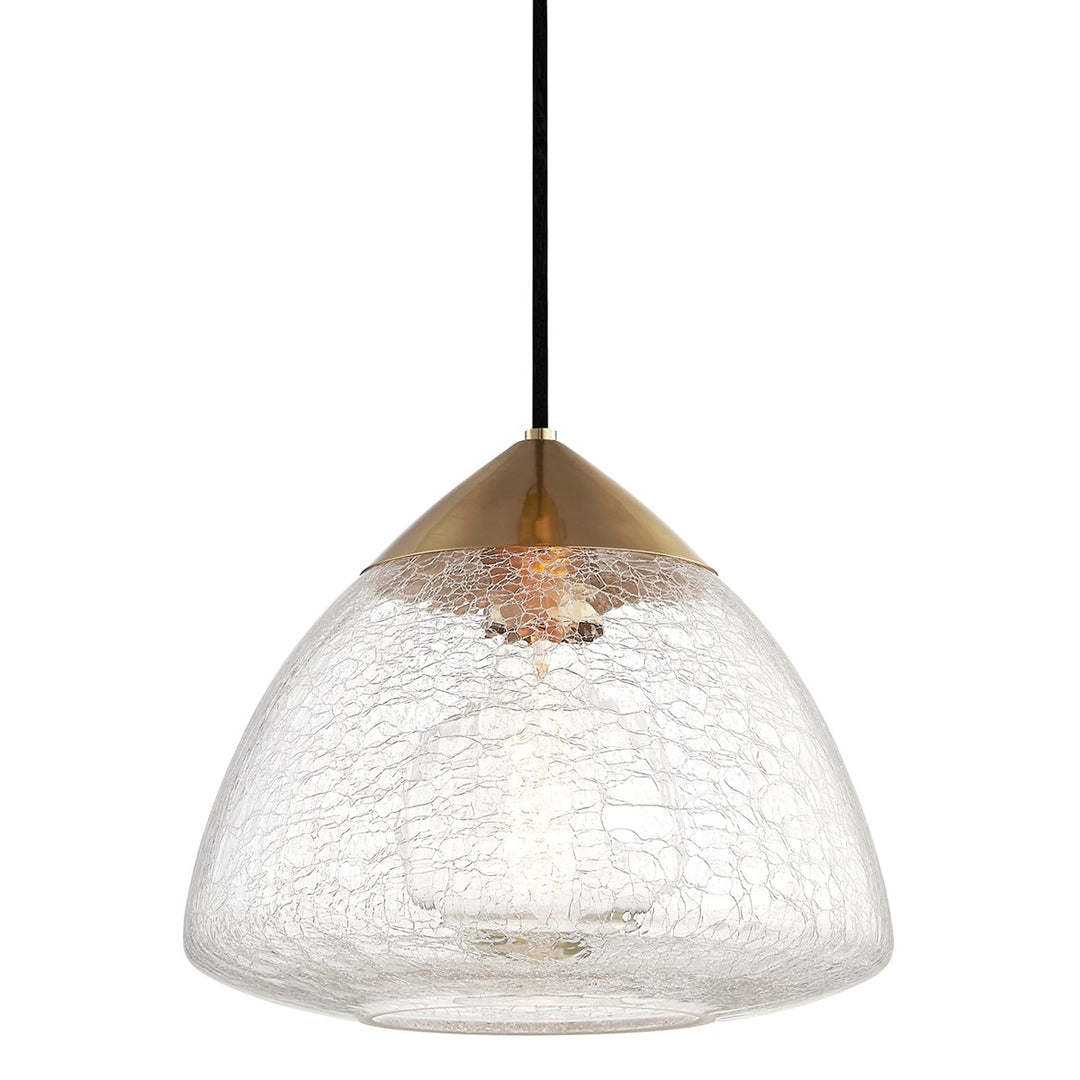 Maya One Light Pendant in Aged Brass - available from The Lighting Shoppe, trusted by Canadian homeowners