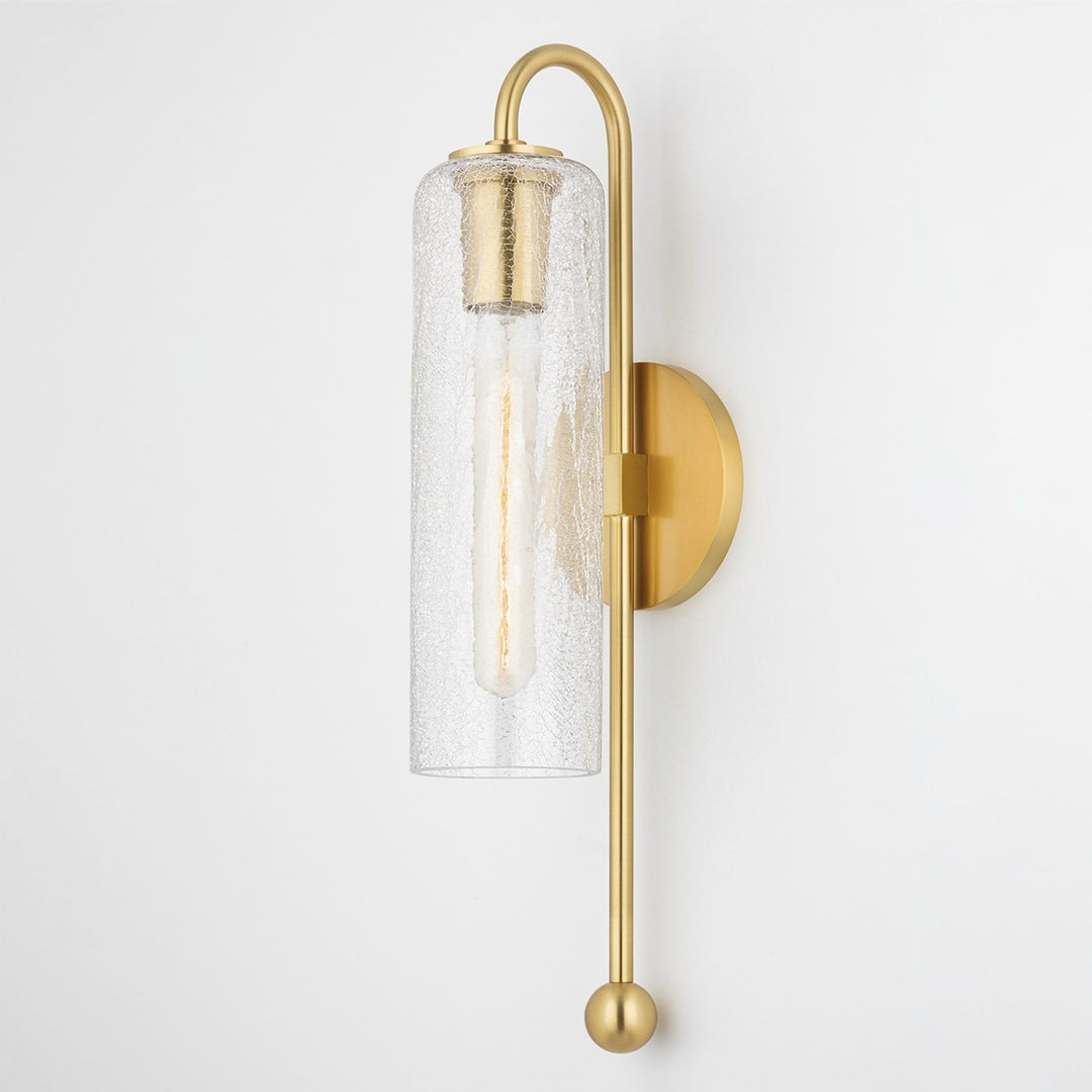 Skye One Light Wall Sconce in Aged Brass - available from The Lighting Shoppe, trusted by Canadian homeowners