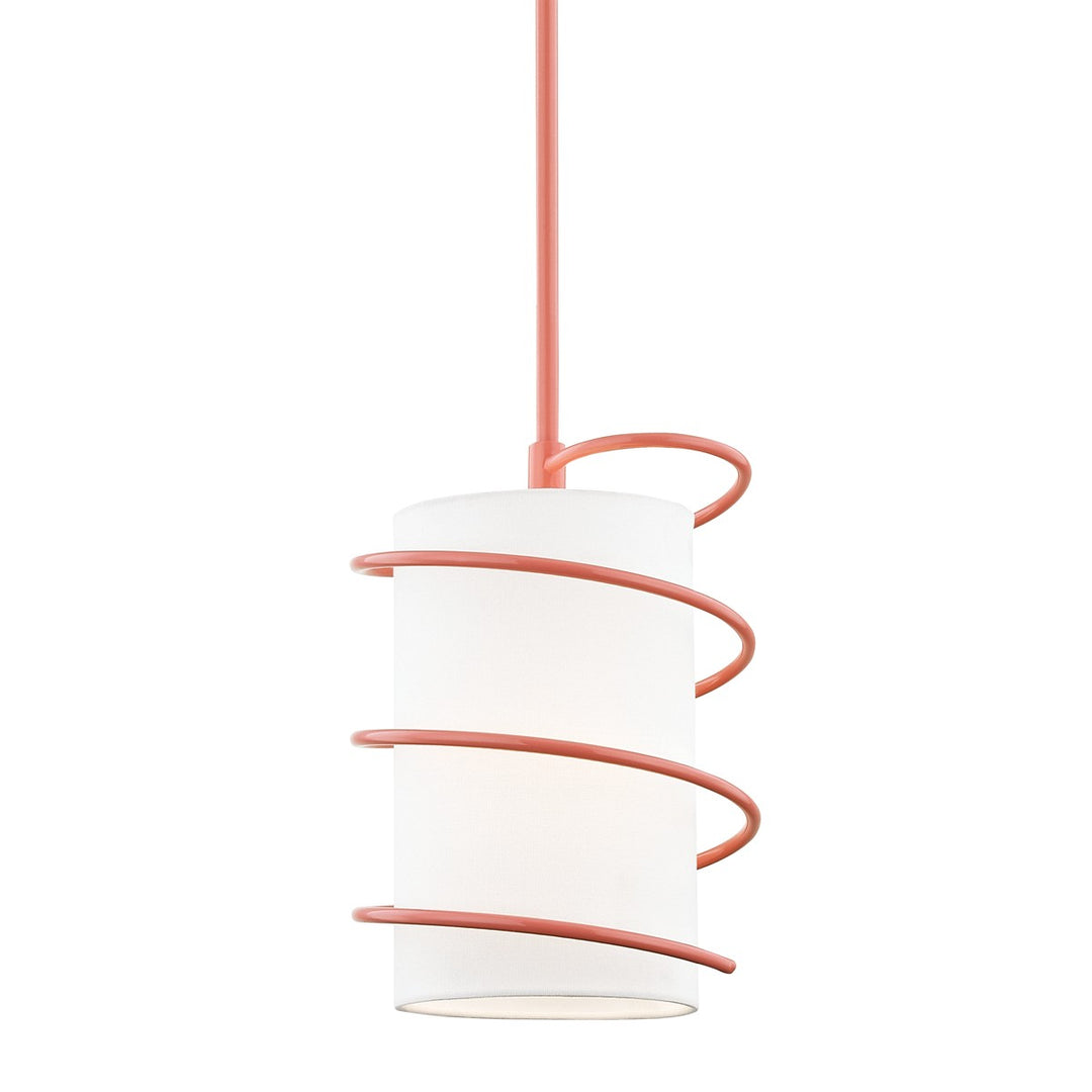 Carly One Light Pendant in Pink - available from The Lighting Shoppe, trusted by Canadian homeowners