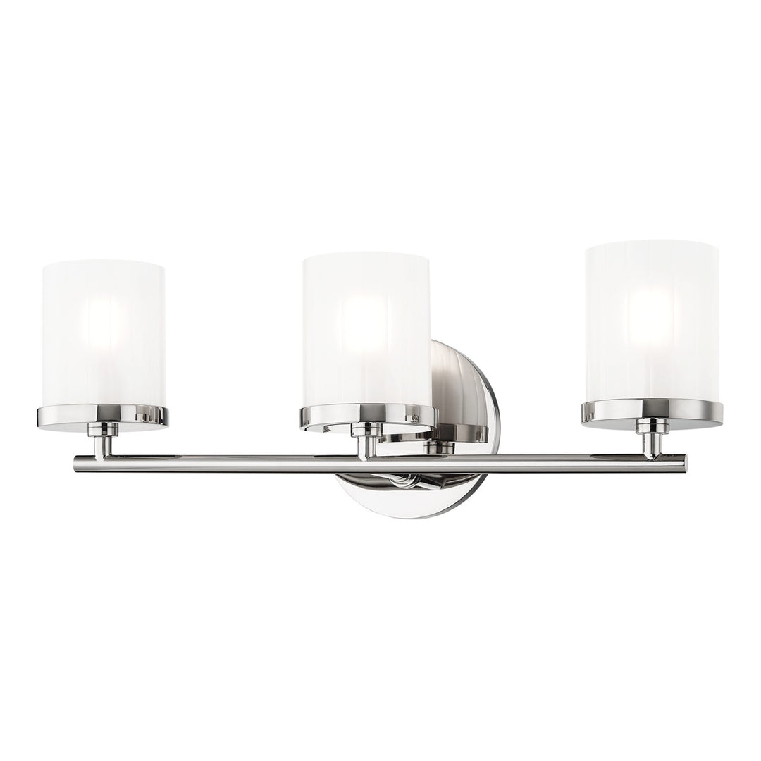 Ryan Three Light Bath and Vanity in Polished Nickel - available from The Lighting Shoppe, trusted by Canadian homeowners