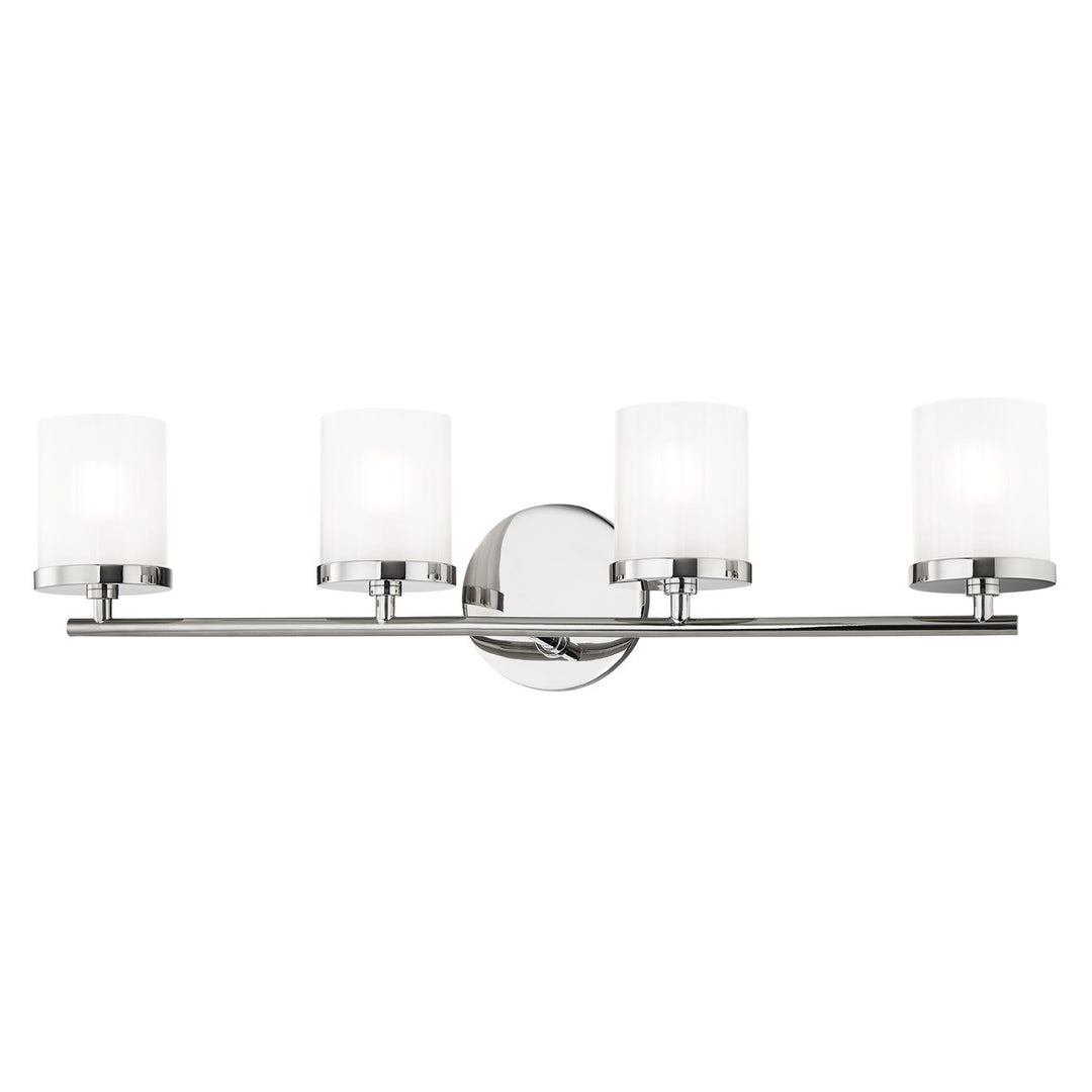 Ryan Four Light Bath and Vanity in Polished Nickel - available from The Lighting Shoppe, trusted by Canadian homeowners