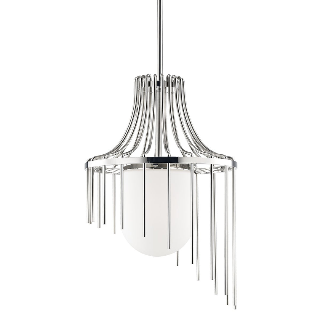 Kylie One Light Pendant in Polished Nickel - available from The Lighting Shoppe, trusted by Canadian homeowners