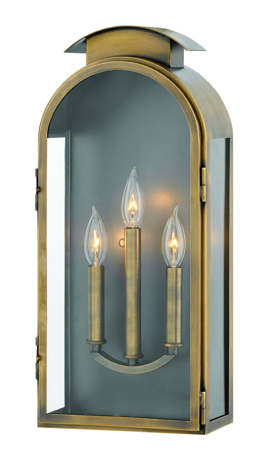 Rowley LED Wall Mount in Light Antique Brass - available from The Lighting Shoppe, trusted by Canadian homeowners