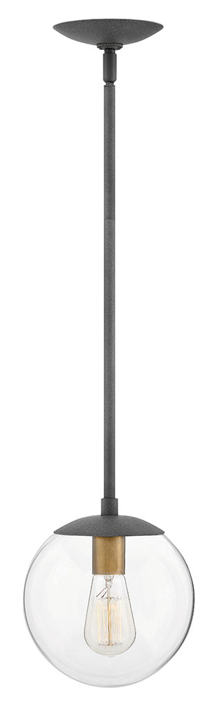 Warby LED Pendant in Aged Zinc - available from The Lighting Shoppe, trusted by Canadian homeowners