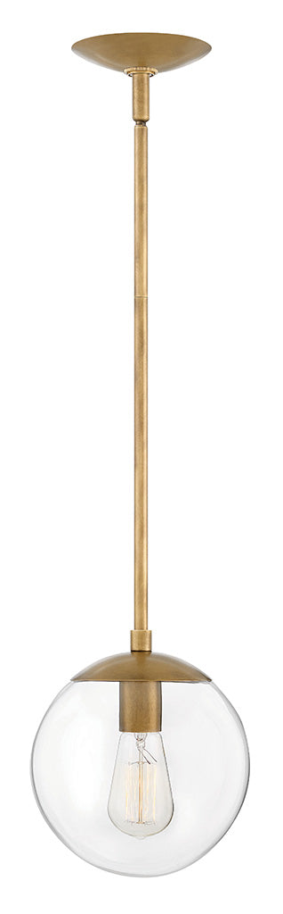 Warby LED Pendant in Heritage Brass - available from The Lighting Shoppe, trusted by Canadian homeowners