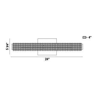 Eurofase Canada - 34157-015 - SASSI-VAN-24IN-CHR - SASSI - Chrome