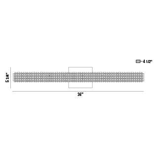 Eurofase Canada - 34158-012 - SASSI-VAN-36IN-CHR - SASSI - Chrome