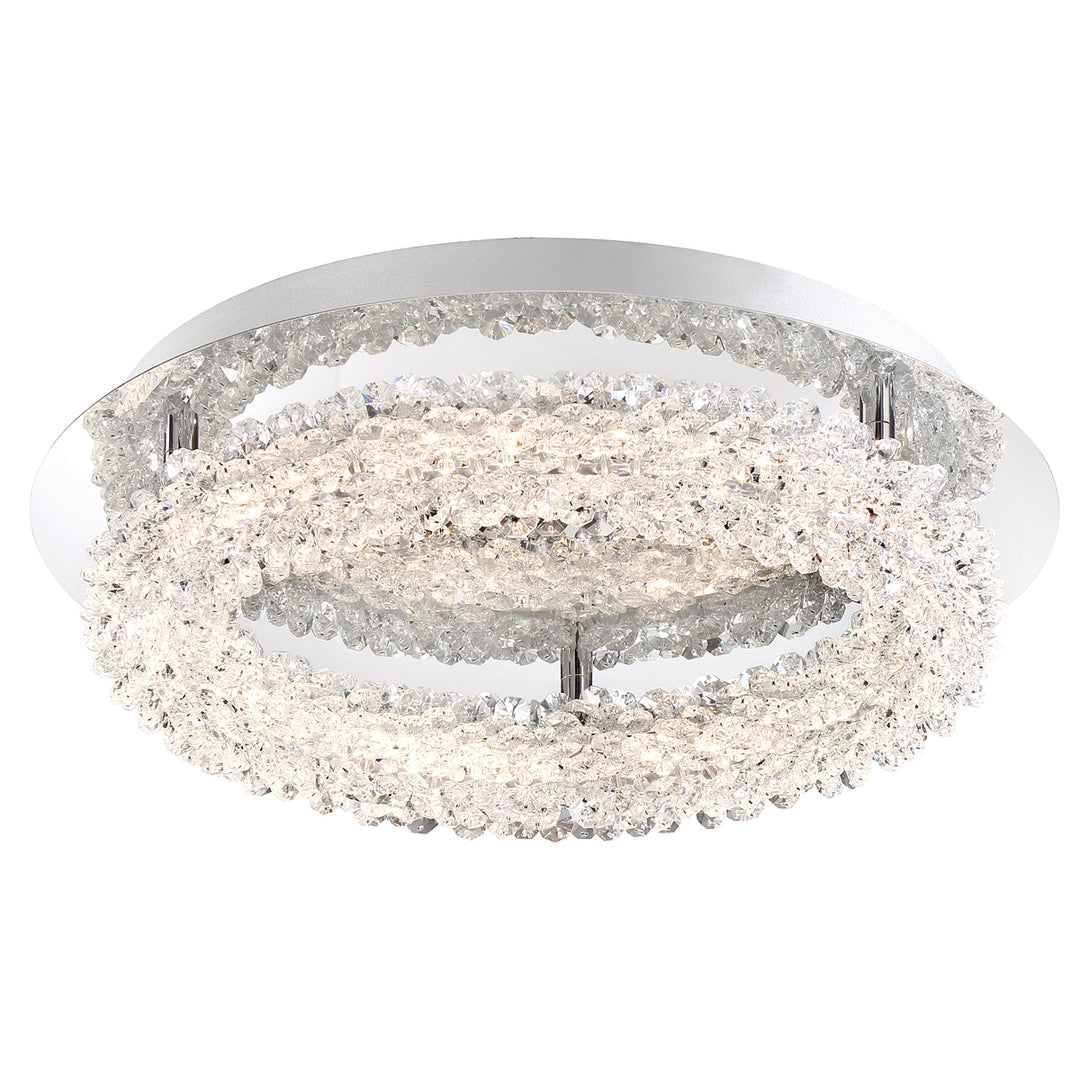 Sassi LED Flush Mount in Chrome - available from The Lighting Shoppe, trusted by Canadian homeowners