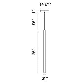 Eurofase Canada - 34166-048 - NAVADA-PEN-36IN-BK - NAVADA - Black