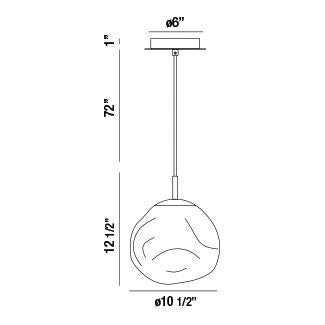 Eurofase Canada - 34287-026 - BANKWELL-PEN-13IN-CHR-SK - BANKWELL - Chrome