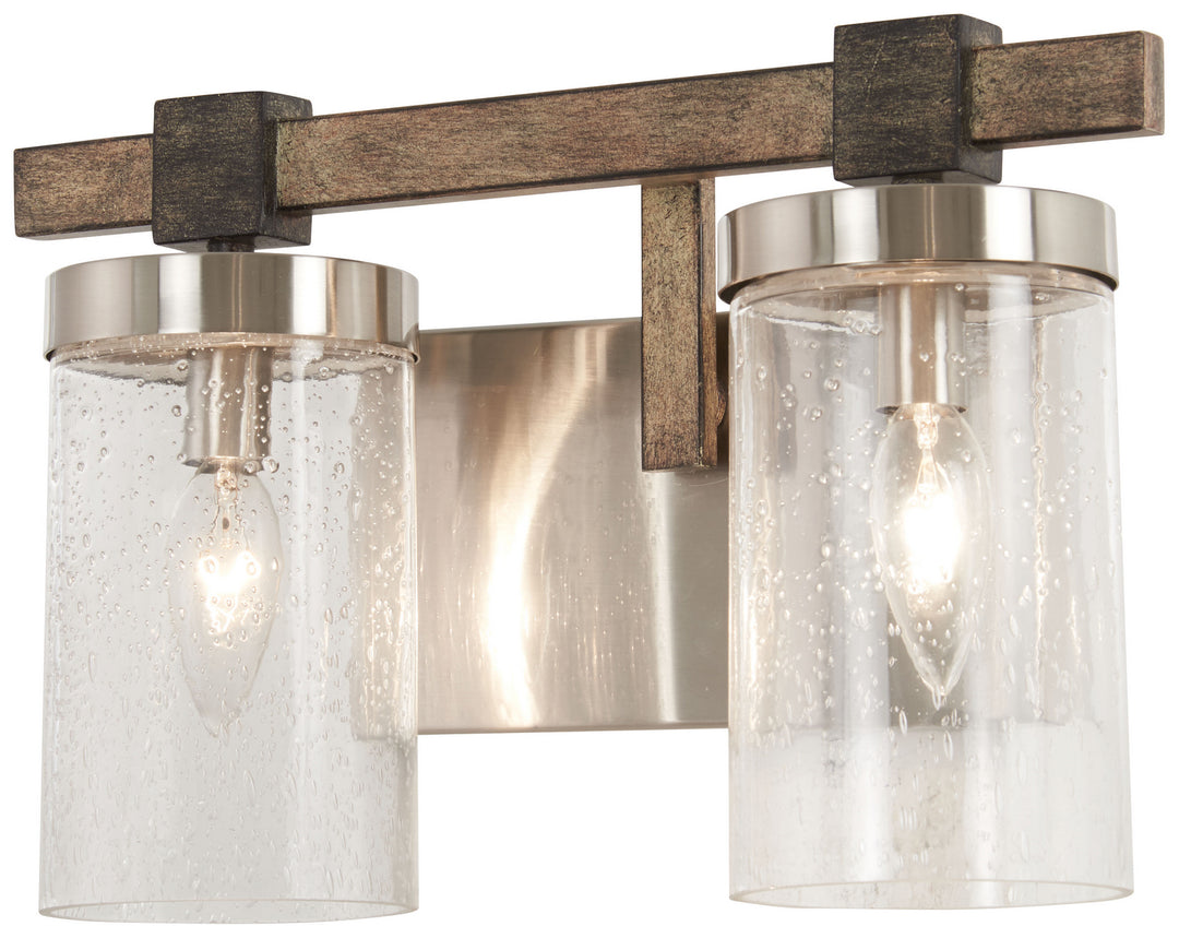 Minka-Lavery - 4632-106 - Two Light Bath - Bridlewood - Stone Grey w/Brushed Nickel