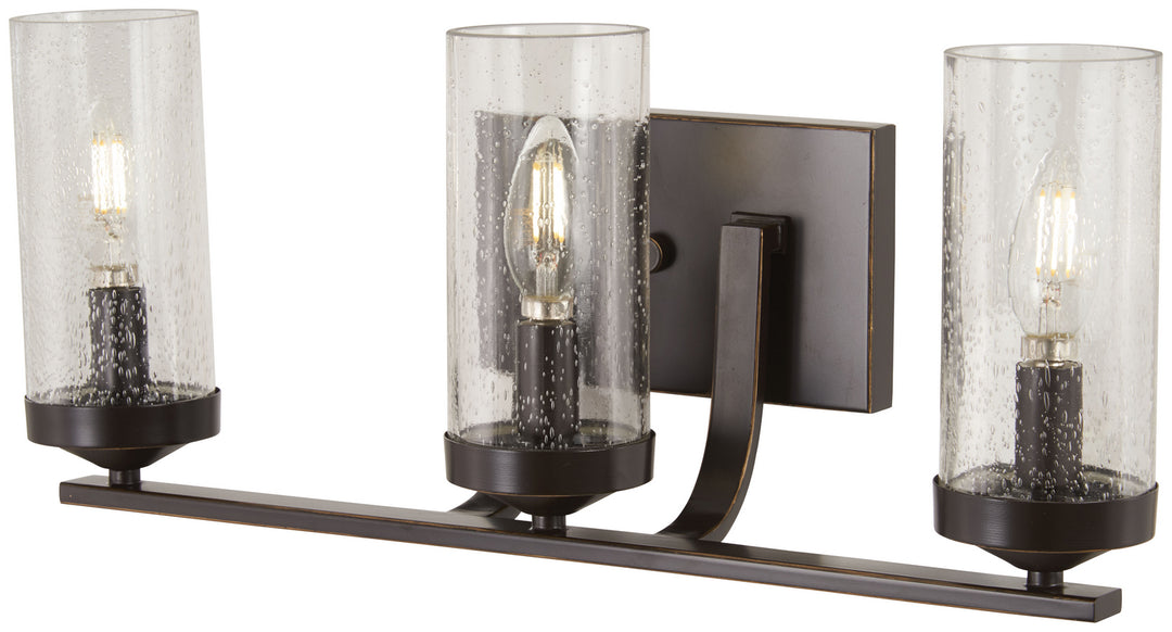 Minka-Lavery - 4653-579 - Three Light Bath - Elyton - Downtown Bronze w/Gold Highlights