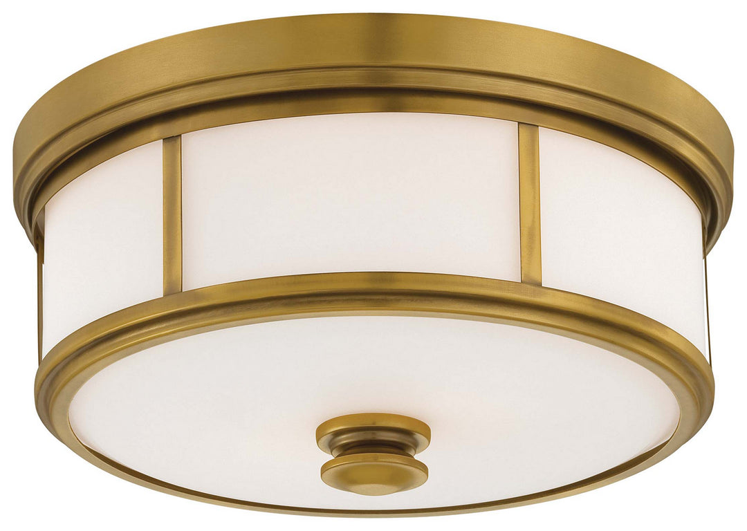 Three Light Flush Mount in Liberty Gold - available from The Lighting Shoppe, trusted by Canadian homeowners