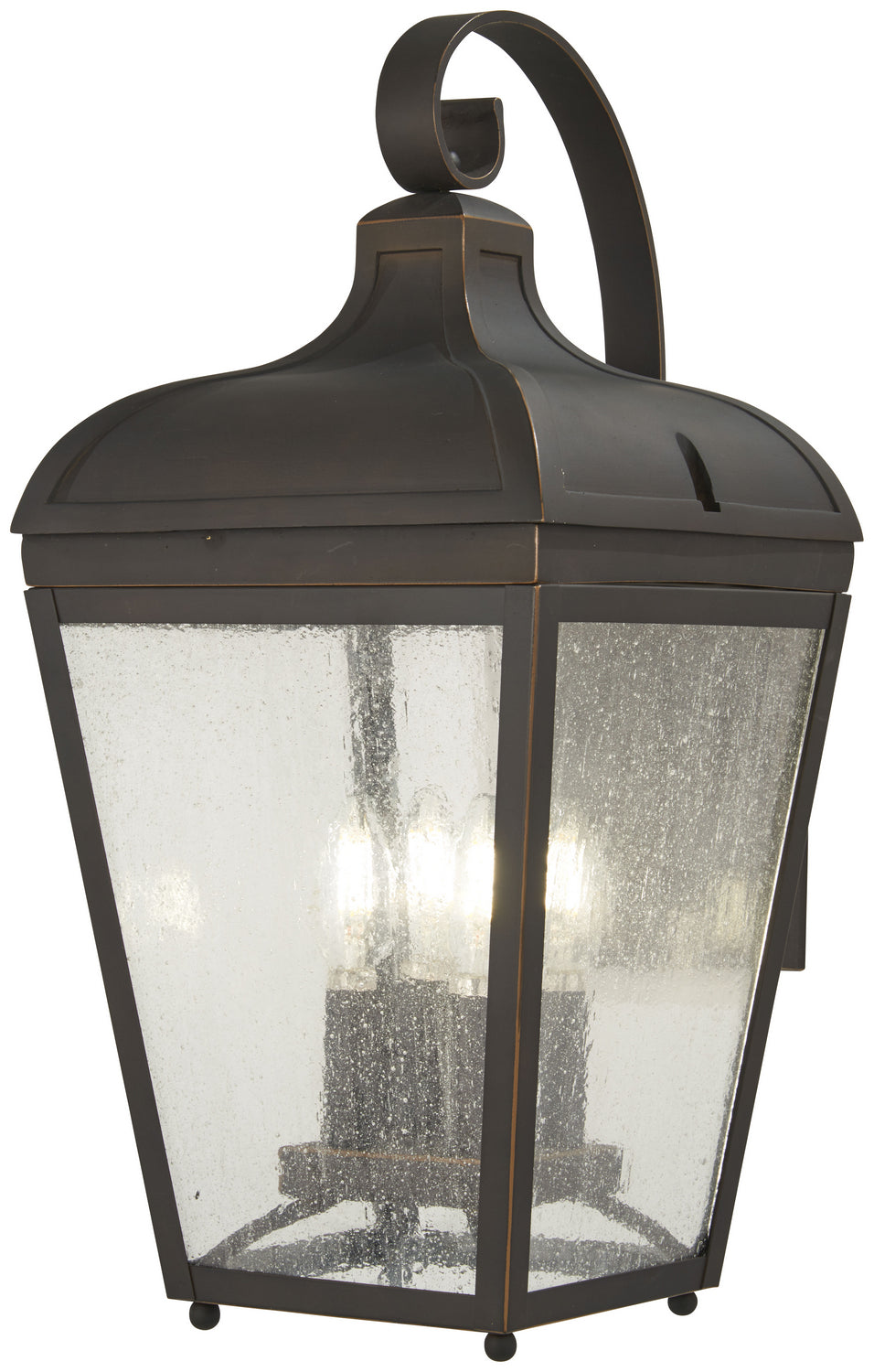 Minka-Lavery - 72482-143C - Four Light Outdoor Wall Mount - Marquee - Oil Rubbed Bronze w/Gold Highlights