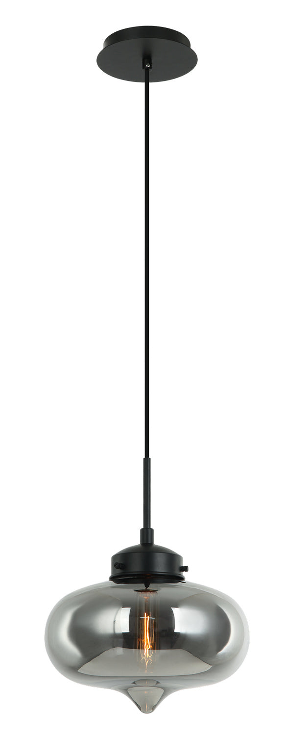 Irresistible Organic Charm One Light Pendant in Smoke - available from The Lighting Shoppe, trusted by Canadian homeowners