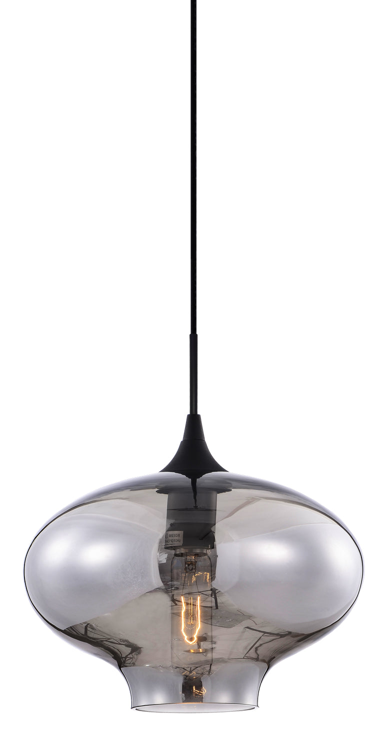 Irresistible Organic Charm One Light Pendant in Smoke - available from The Lighting Shoppe, trusted by Canadian homeowners