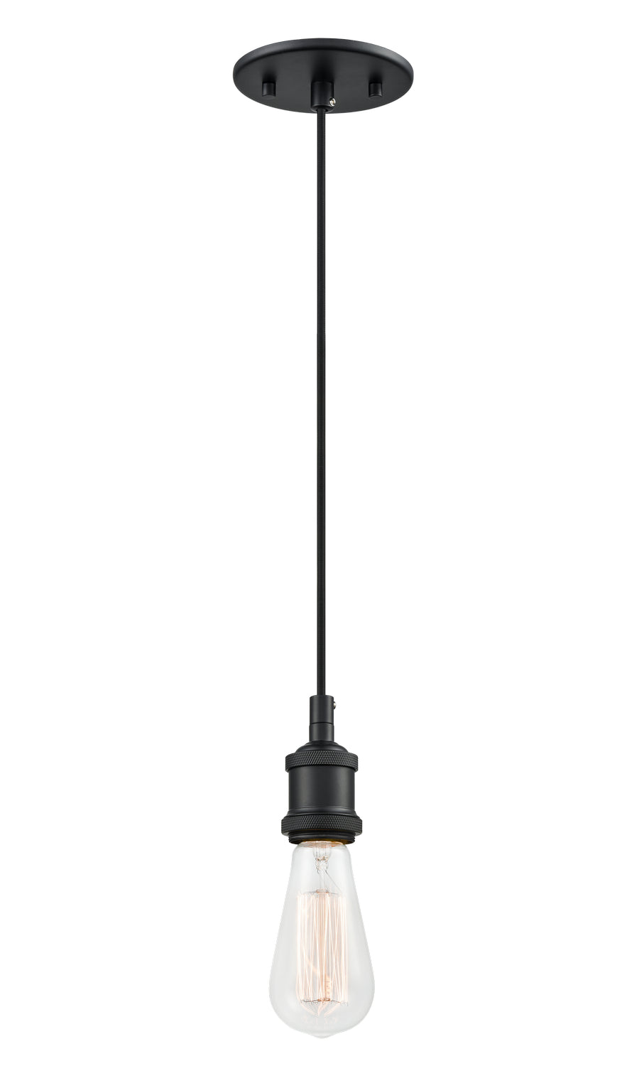 Bulstrode'S Workshop One Light Pendant in Black - available from The Lighting Shoppe, trusted by Canadian homeowners