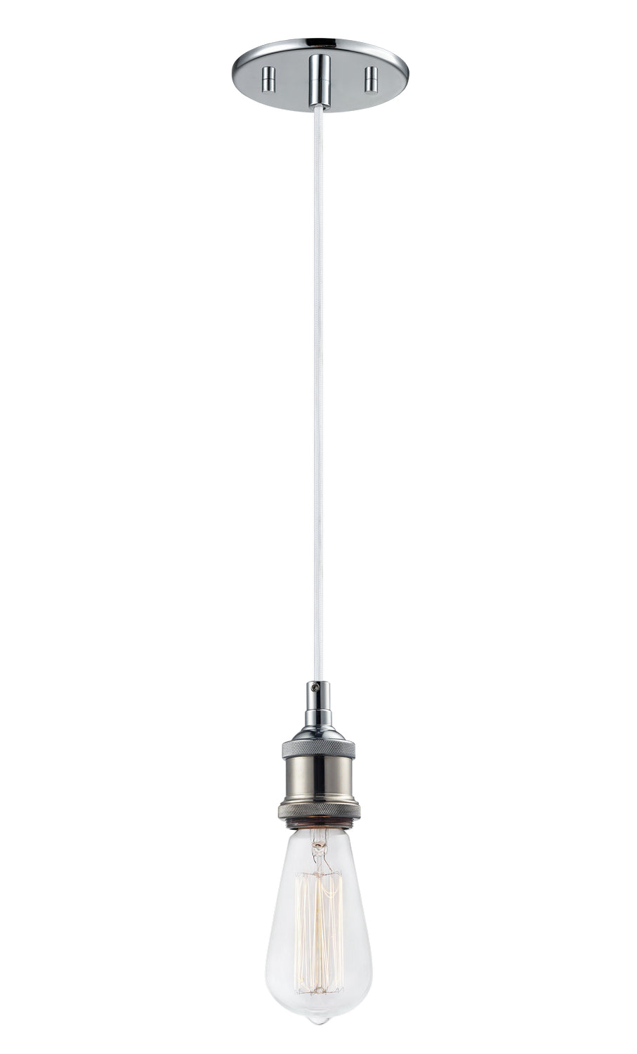 Bulstrode'S Workshop One Light Pendant in Chrome - available from The Lighting Shoppe, trusted by Canadian homeowners