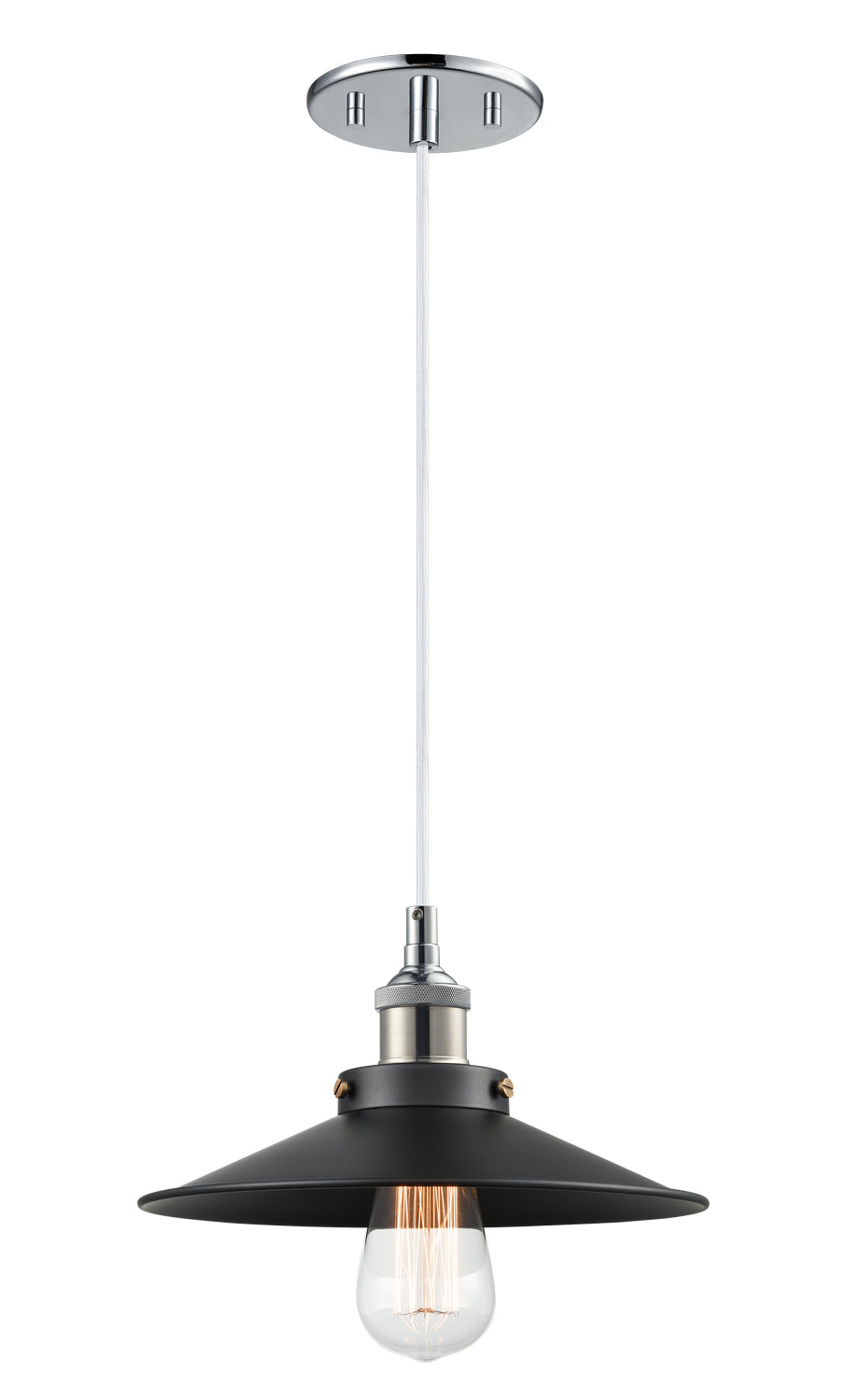 Bulstrode'S Workshop One Light Pendant in Chrome - available from The Lighting Shoppe, trusted by Canadian homeowners