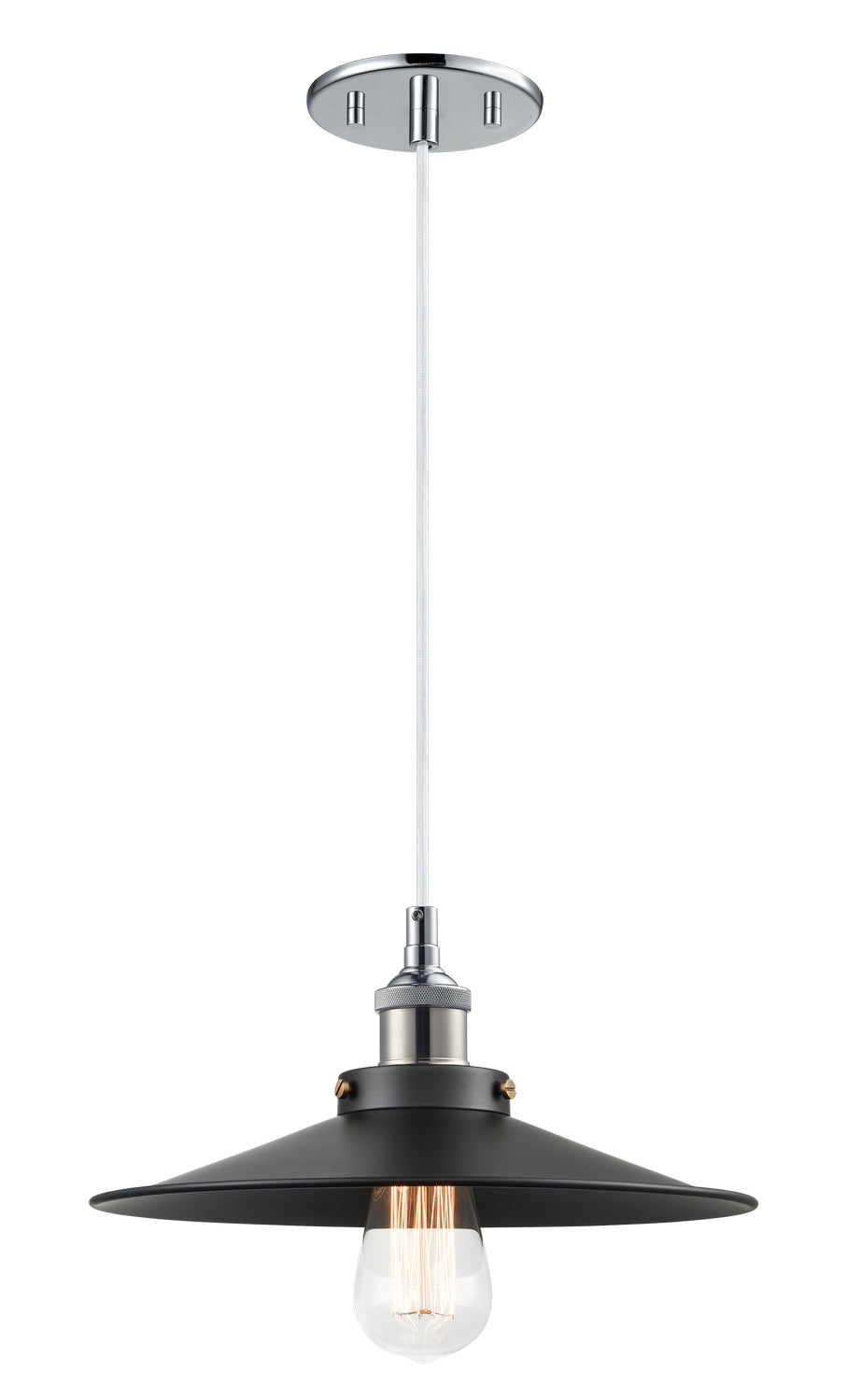 Bulstrode'S Workshop One Light Pendant in Chrome - available from The Lighting Shoppe, trusted by Canadian homeowners