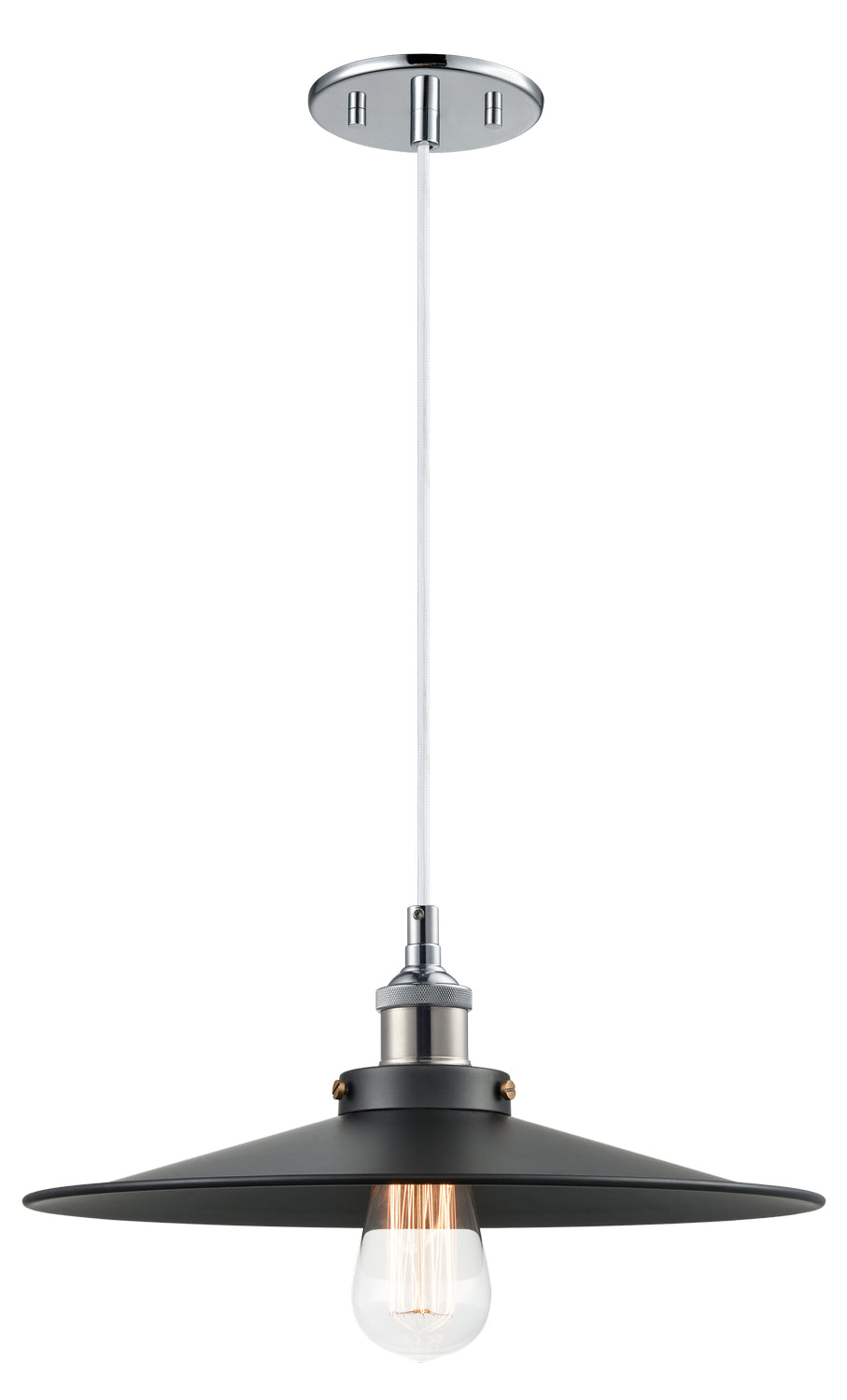 Bulstrode'S Workshop One Light Pendant in Chrome - available from The Lighting Shoppe, trusted by Canadian homeowners