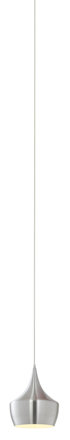 Mulinare Collections One Light Pendant in Brushed Nickel - available from The Lighting Shoppe, trusted by Canadian homeowners
