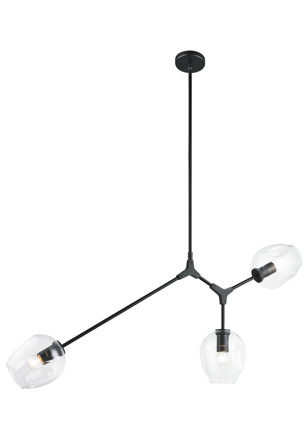Cherry Blossoms Three Light Chandelier in Black - available from The Lighting Shoppe, trusted by Canadian homeowners
