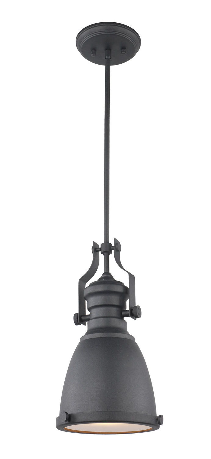 Cresswell Series One Light Pendant in Matte Black - available from The Lighting Shoppe, trusted by Canadian homeowners